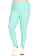 Thumbnail of PLUS SIZE Solid high rise, fitted leggings