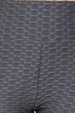 Solid textured BUTT LIFTED leggings