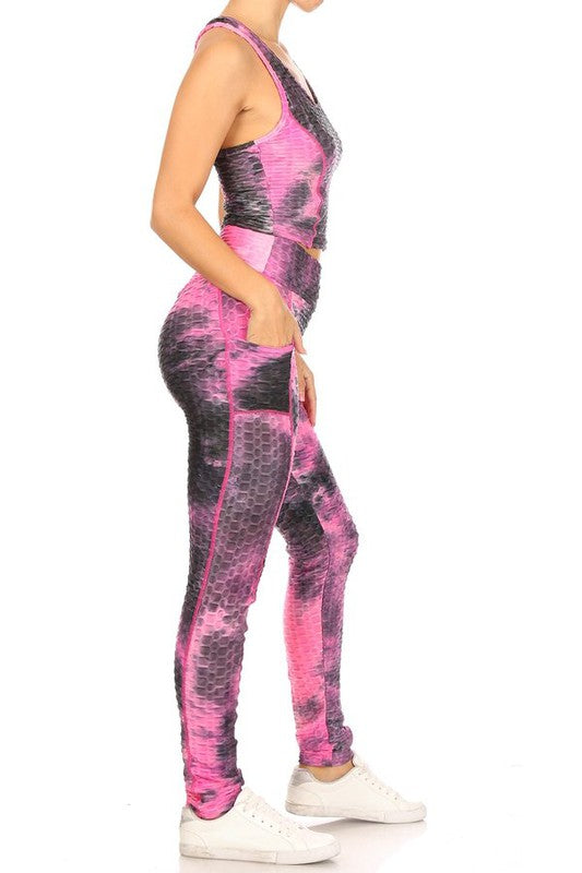 Tie dye print 2 piece set