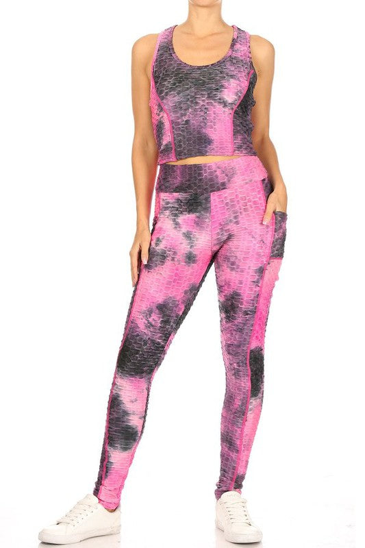 Tie dye print 2 piece set