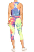 Thumbnail of Tie-dye print 2 piece  capri set