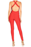 Thumbnail of Solid butt lifted bodycon jumpsuit