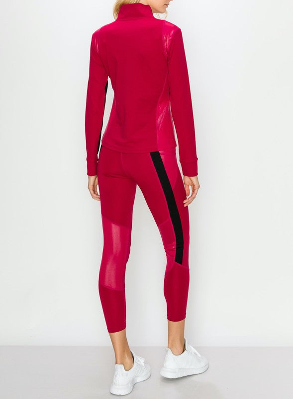 Active Zip Up Jacket and Legging Set