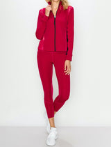 Active Zip Up Jacket and Legging Set