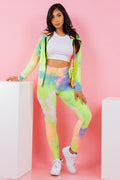 Thumbnail of Tie dye print two -piece set BUTT LIFTED