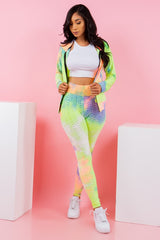 Tie dye print two -piece set BUTT LIFTED