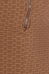 Textured bodycon jumpsuit