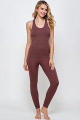 Ribbed Seamless Top Legging Lounge Set