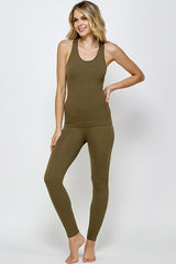 Ribbed Seamless Top Legging Lounge Set