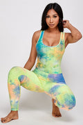 Thumbnail of Tie dye print bodycon jumpsuit