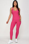 Thumbnail of Solid butt lifted bodycon jumpsuit