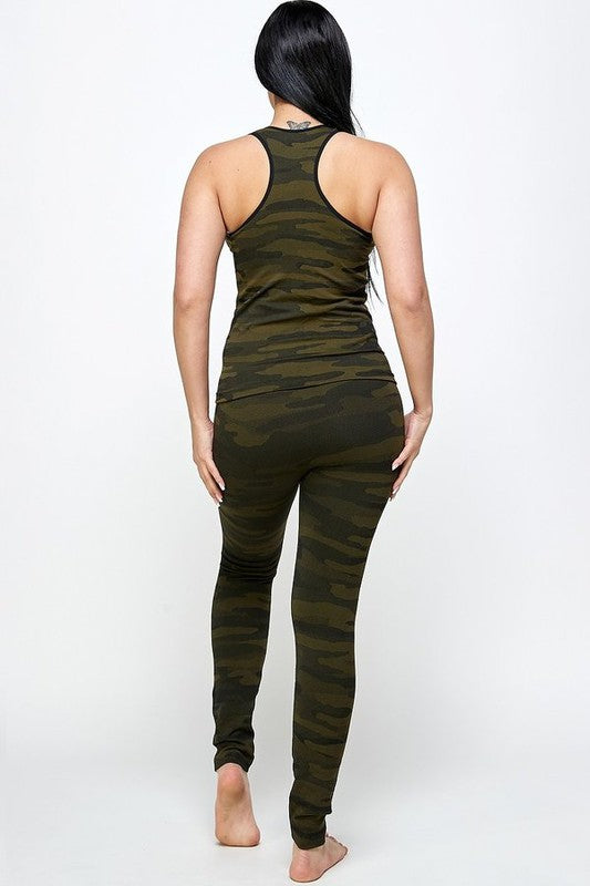 Camouflaged two pieces sets