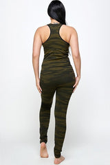 Camouflaged two pieces sets