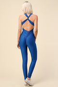Thumbnail of SCRUNCH JUMPSUIT WITH CRISS CROSSED BACK