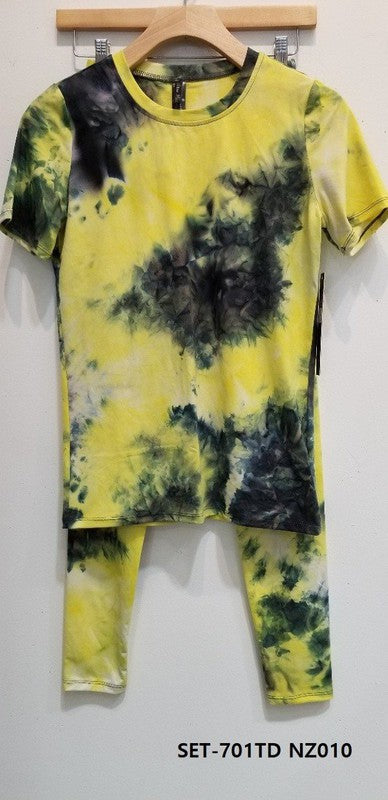 TIE DYE LEGGINGS SET