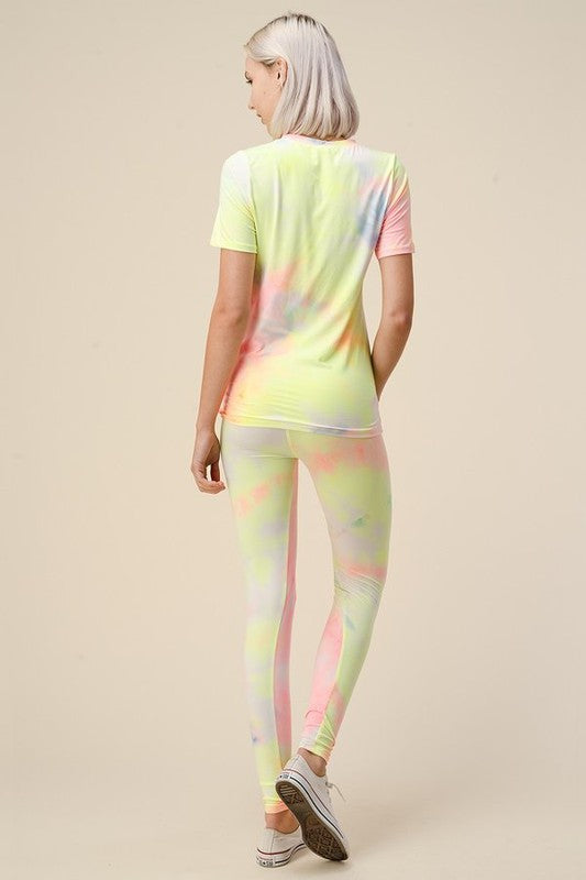 TIE DYE LEGGINGS SET