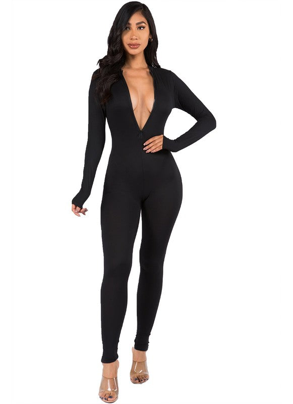 Mono con cremallera para mujer