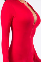 Women Zip up Jumpsuit