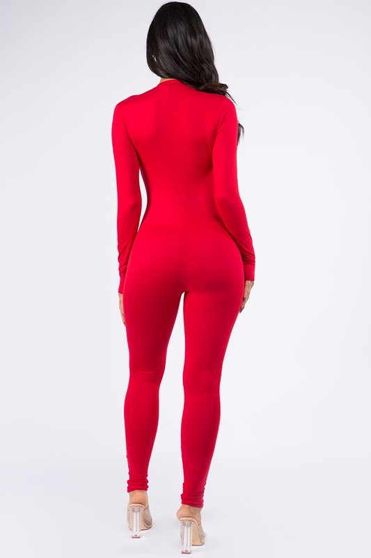 Mono con cremallera para mujer