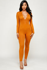 Women Zip up Jumpsuit