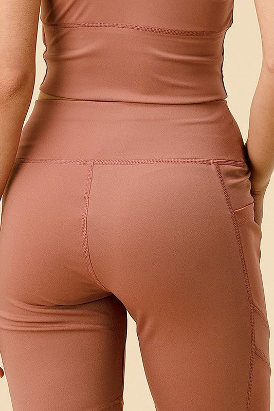 CONJUNTO DE CAMISETA SIN MANGAS CORTA Y PANTALÓN CORTO DE MOTORISTA ACTIVO SÓLIDO
