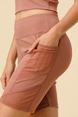 SOLID ACTIVE CROP TANK TOP and BIKER SHORT SET