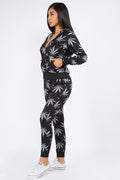 Thumbnail of cannabis two piece hoodie jogger pants set