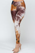 Thumbnail of Textured Butt lifted Tie dye print legging