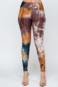 Thumbnail of Textured Butt lifted Tie dye print legging