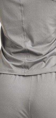 Racerback Tank with Straight Fit Pants Lounge Set