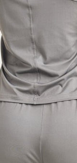 Racerback Tank with Straight Fit Pants Lounge Set