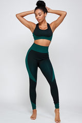 Cross Back Sports Bra Activewear pants Set