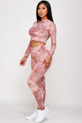 Thumbnail of Tie Dye Cropped Hoodie AND LEGGING SET