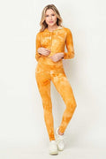 Thumbnail of Tie Dye Cropped Hoodie AND LEGGING SET