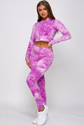Thumbnail of Tie Dye Cropped Hoodie AND LEGGING SET