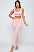 Thumbnail of TWO PIECE PADDED BRA AND YOGA LEGGINGS SET