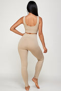Thumbnail of TWO PIECE PADDED BRA AND YOGA LEGGINGS SET