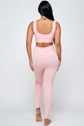 Thumbnail of TWO PIECE PADDED BRA AND YOGA LEGGINGS SET