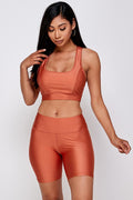 Thumbnail of SHEEN FINISH SPORTS BRA and BIKER SHORT SET