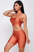 Thumbnail of SHEEN FINISH SPORTS BRA and BIKER SHORT SET