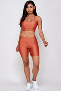 Thumbnail of SHEEN FINISH SPORTS BRA and BIKER SHORT SET