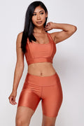 Thumbnail of SHEEN FINISH SPORTS BRA and BIKER SHORT SET