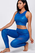 Thumbnail of SHEER MESH INLAYS CROP TOP ANDLEGGING SET
