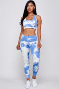 Thumbnail of CLOUD TIE DYE SPORTS BRA AND  LEGGING SET