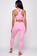 Thumbnail of TONAL SHEER MESH RUCHED SPORTS BRA   LEGGING SET