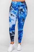 Thumbnail of PLUS SIZE High rise Tie Dye Active Leggings