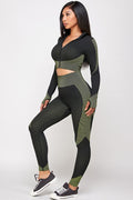 Thumbnail of SEAMLESS POP UP  ZIP UP ACTIVEWEAR SET