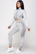 Thumbnail of SEAMLESS POP UP  ZIP UP ACTIVEWEAR SET