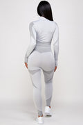 Thumbnail of SEAMLESS POP UP  ZIP UP ACTIVEWEAR SET