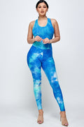 Thumbnail of Tie dye print bodycon jumpsuit